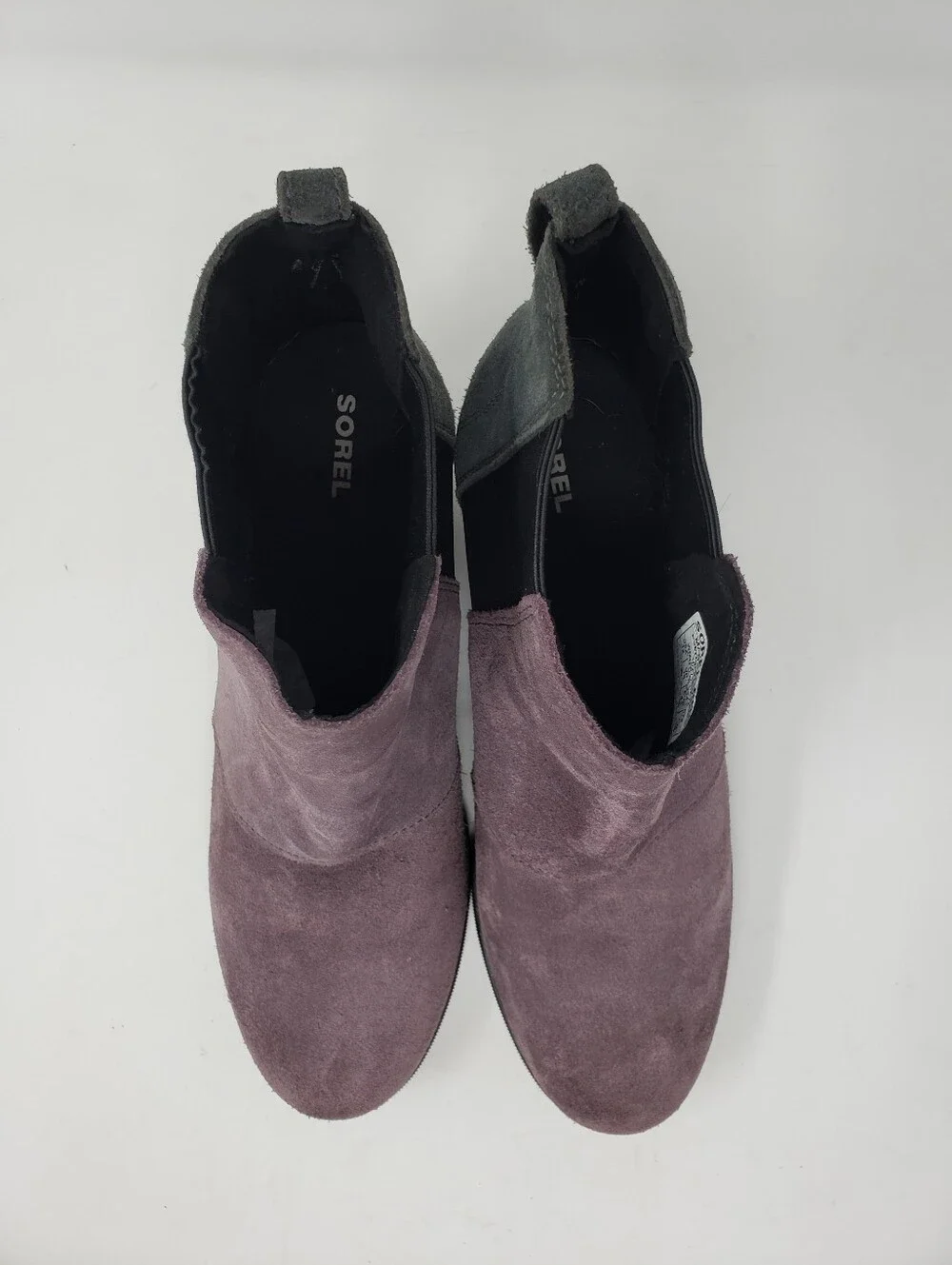 Sorel Joan Of Arctic Wedge II Chelsea Bootie NL3343-574 Purple Sage Size 12